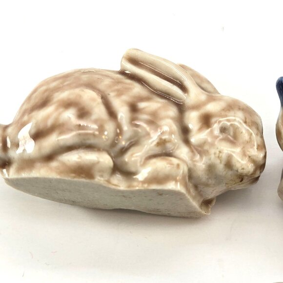 Miniature Wade Figurines Set Of 3 Rabbit Duck & Horse Made in England JE166 - Picture 10 of 12